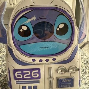 Loungefly Disney Stitch Spacesuit Backpack - Purple and Blue Accents